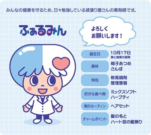 日本薬剤師会公式キャラクター「ふぁるみん」プロフィール